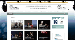 Desktop Screenshot of escenicas.uanl.mx
