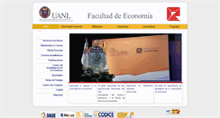 Desktop Screenshot of economia.uanl.mx