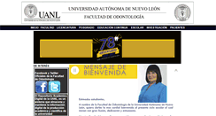Desktop Screenshot of odontologia.uanl.mx