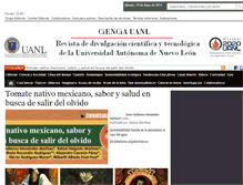 Tablet Screenshot of cienciauanl.uanl.mx