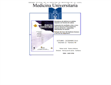 Tablet Screenshot of medicinauniversitaria.uanl.mx