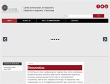 Tablet Screenshot of ciidit.uanl.mx